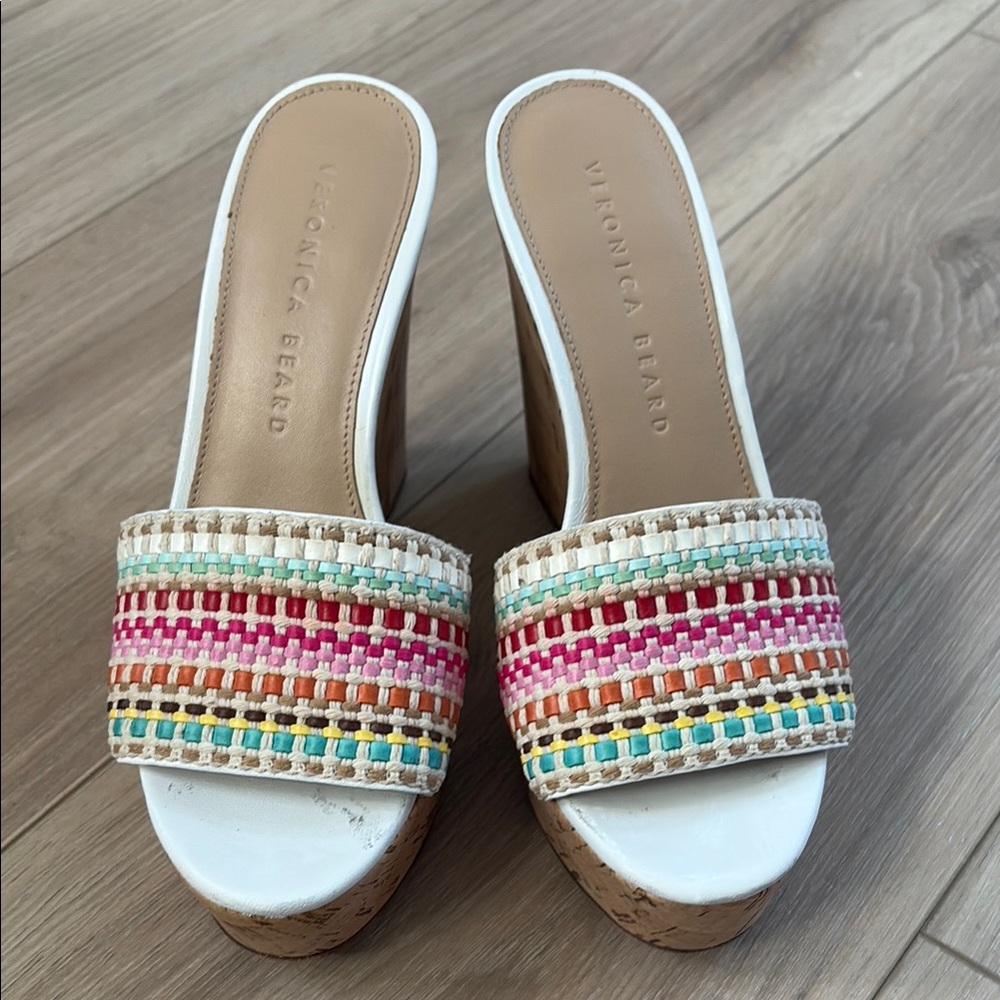 Veronica Beard Dali Wedge Sandals